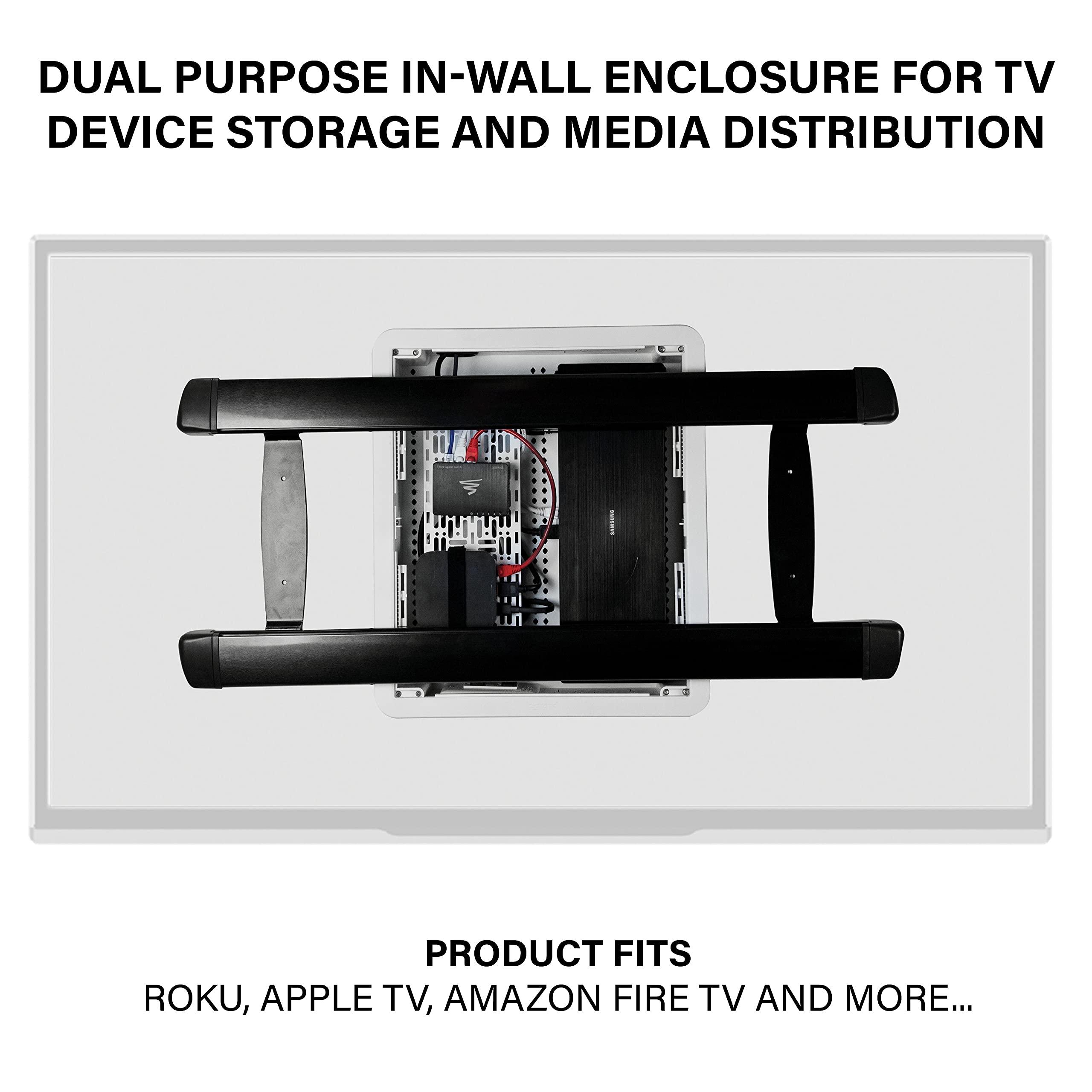 On-Q Legrand - OnQ 17 Inch Media Enclosure and On-Q AC1050-EMK Mounting Plate