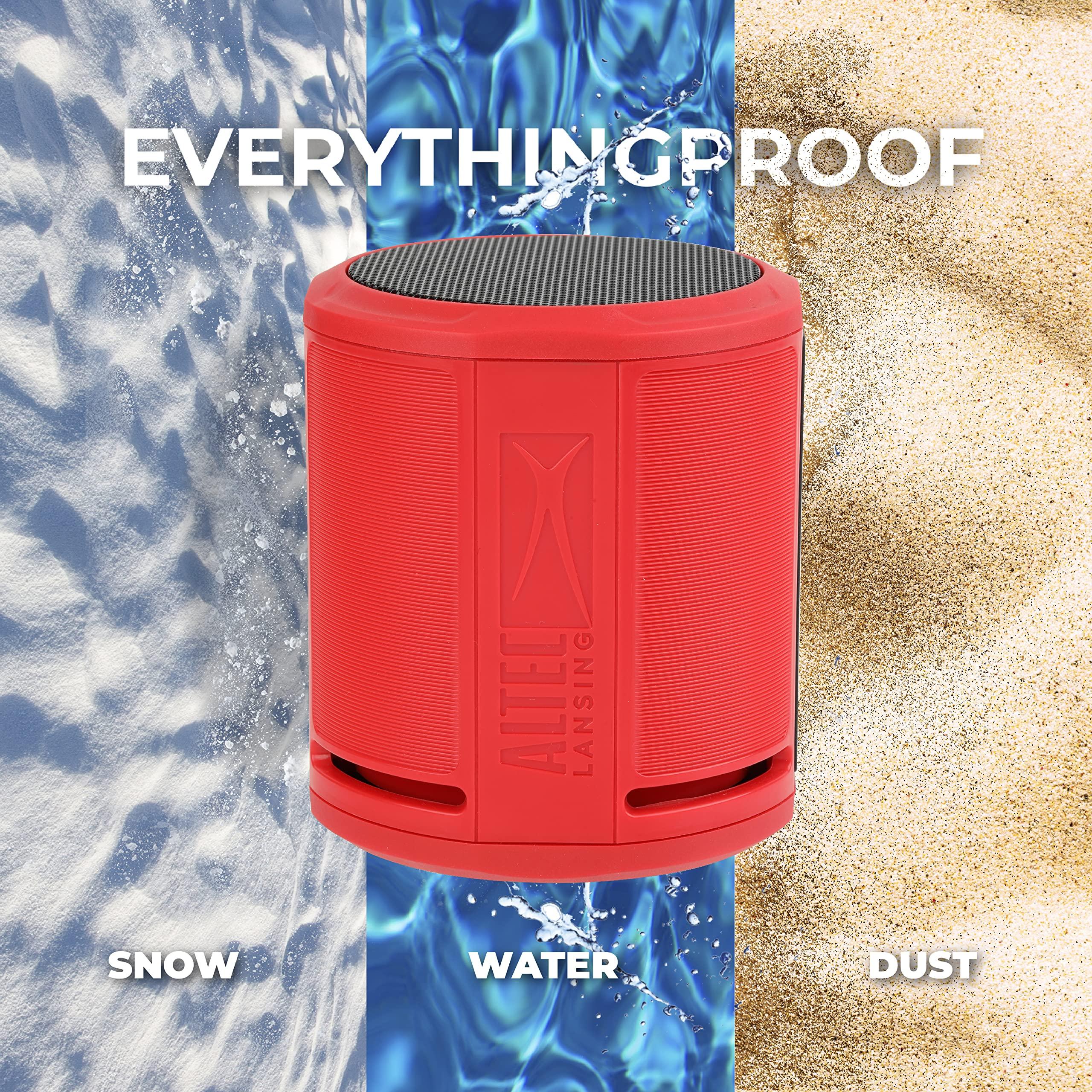 Altec Lansing Altec Lansing HydraOrbit - Waterproof Bluetooth Speaker, Lightweight & Portable Speaker for Travel & Outdoor Use, Red