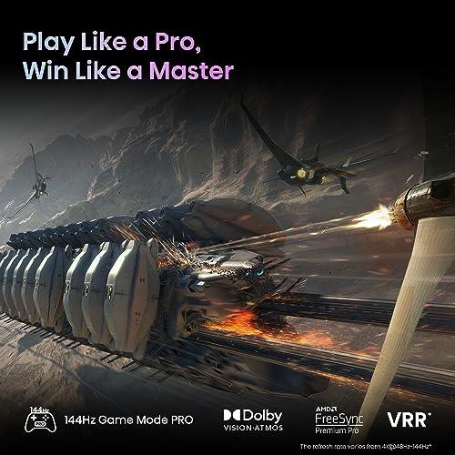 Hisense Hisense 55-Inch Class U7 Series Mini-LED ULED 4K UHD Google Smart TV (55U7K) - QLED, Native 144Hz, 1000-Nit, Dolby Vision IQ, Full Array Local Dimming, Game Mode Pro, Alexa Compatibility