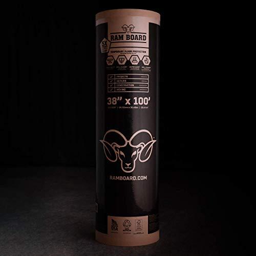 Ram Board Ram Board 38 inch x 100 feet Heavy Duty Painting, Remodeling, Construction, Temporary Floor Protection (317 Sq. Ft.) - 46 RB 38-100