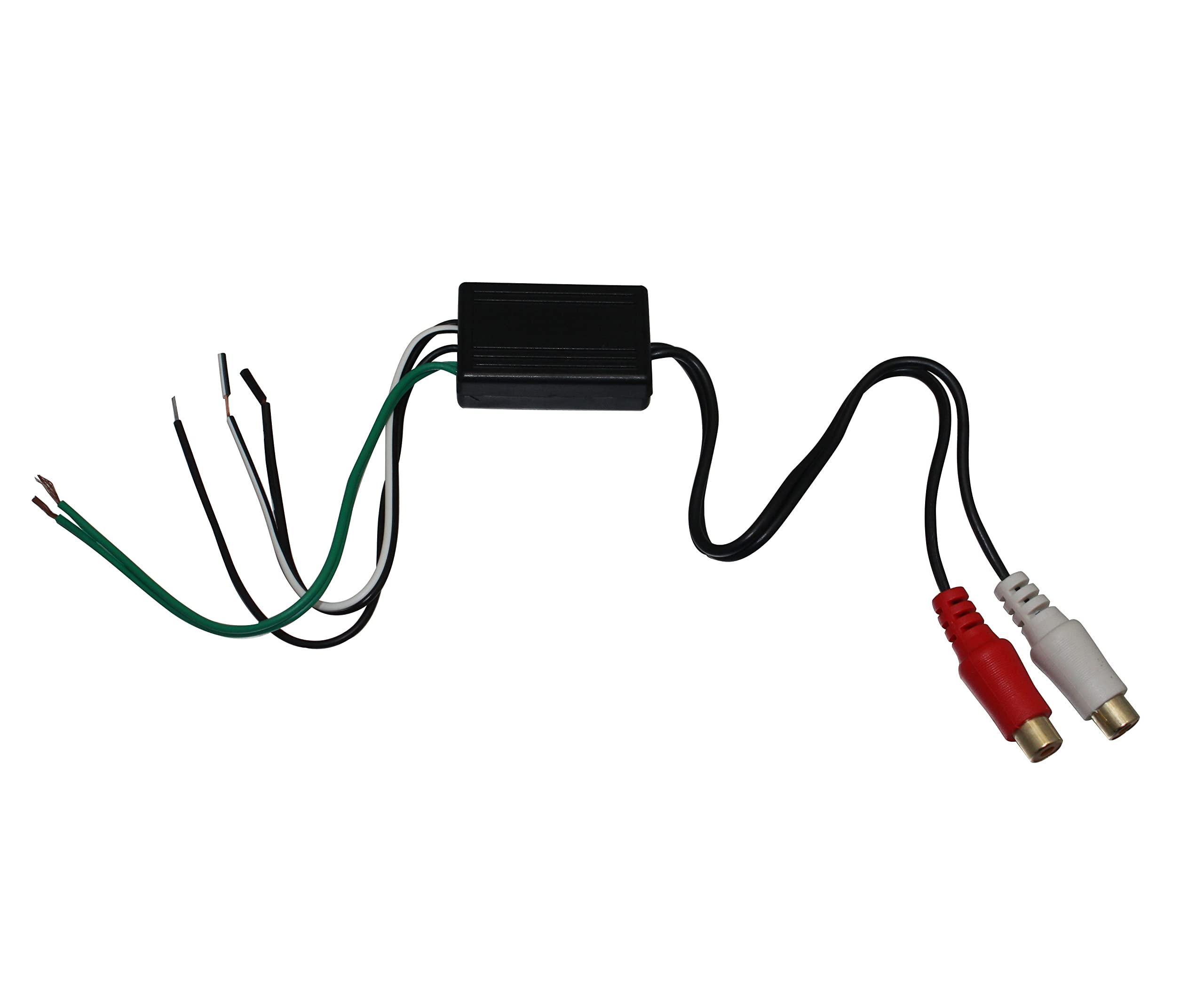 YONGJIANGXIA Car Audio Speaker Wire to RCA Line Output Converter AD-108FM