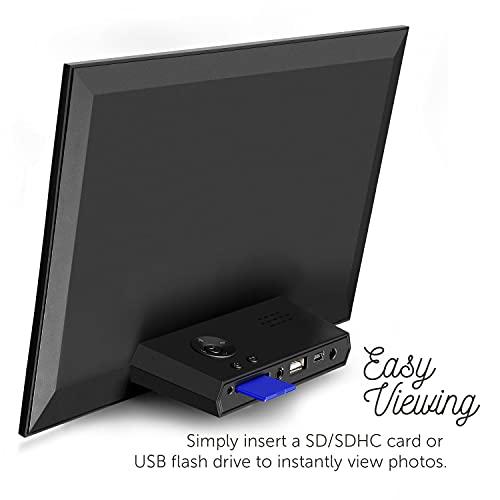 Aluratek Aluratek 10" Slim Digital Photo Frame with 4GB Built-in Memory (ASDMPF09), Black