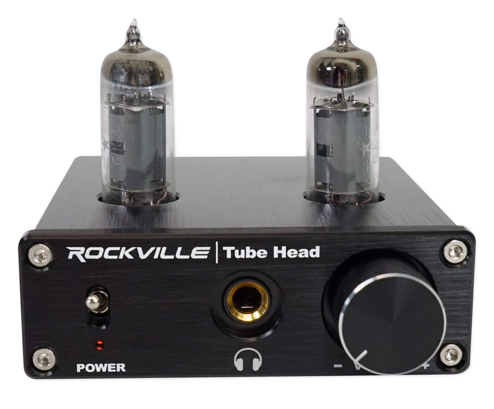 Rockville Rockville TubeHead Tube Headphone Amplifier Amp / 6K4 Tubes / 16-300 Ohms/180mW, Black