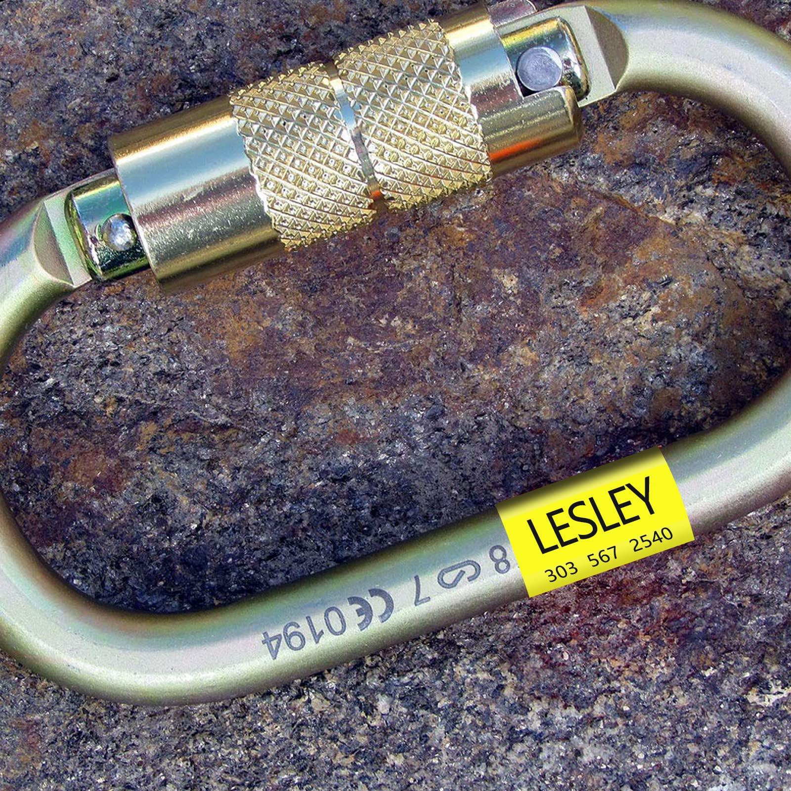 USUPERINK USUPERINK 8 Pack Compatible for Dymo Label Maker Tape Rhino 1868772 3/4\'\' 19mm x 7m Black on Yellow All-Purpose Vinyl Label Tape for XTL-300 XTL-500 Label Printer