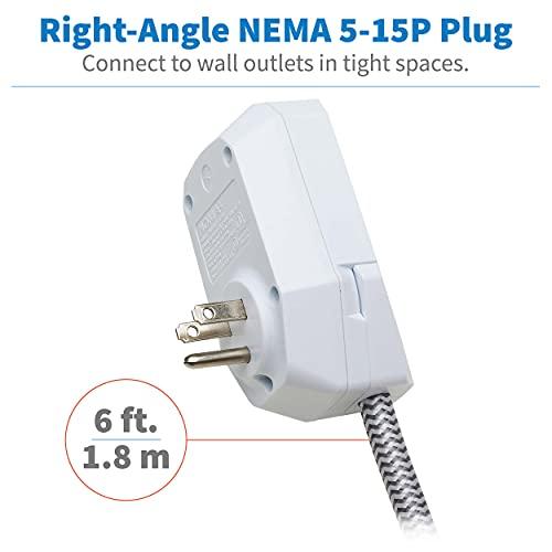 Tripp Lite Tripp Lite Surge Protector Power Strip 7-Outlet with 2 USB Ports 6ft Cord White (TLP616USB)