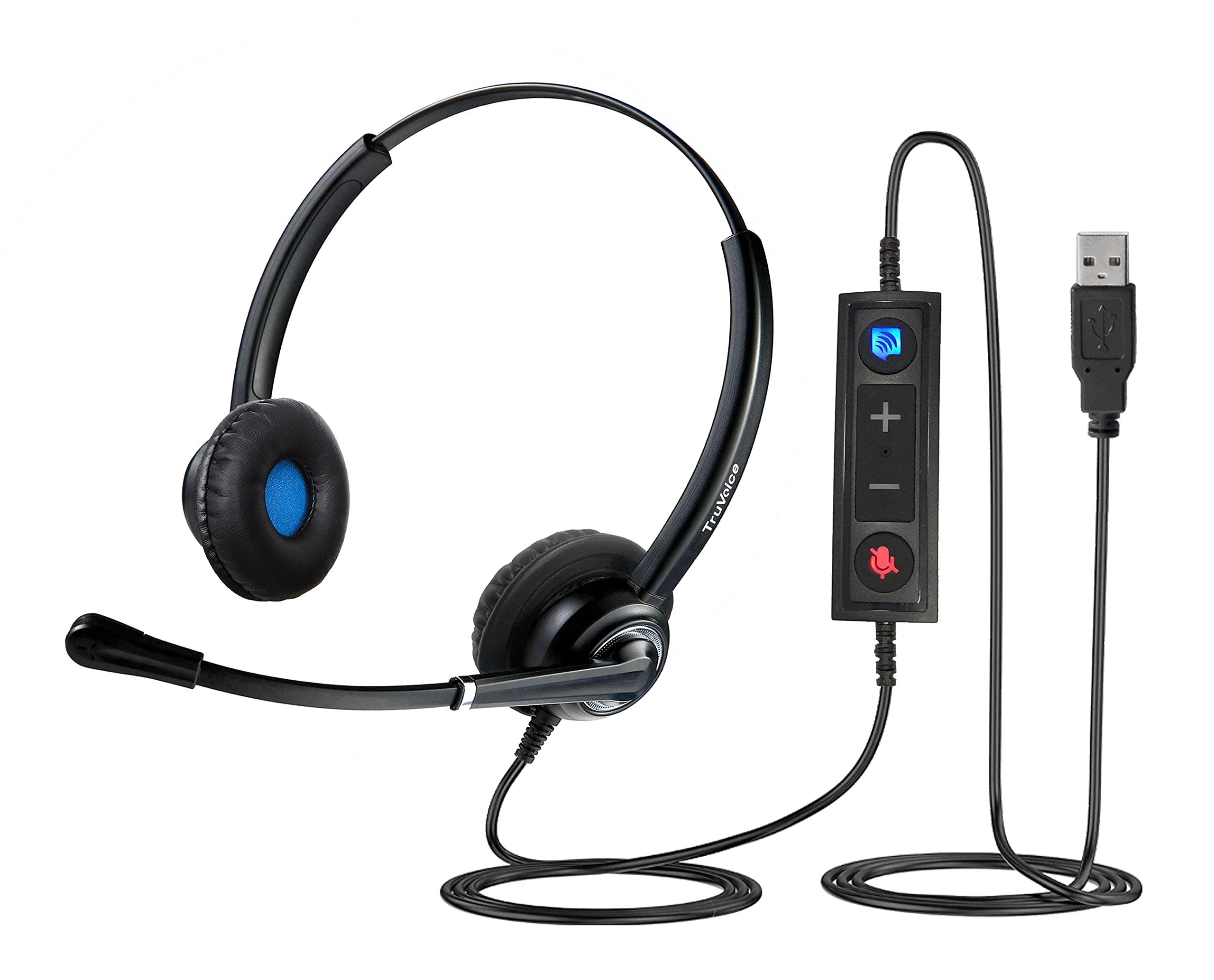 TruVoice TruVoice Voicepro 20 Headset and Webcam Bundle (Includes Double Ear USB Headset and 1080P Webcam) All-in-One Combination