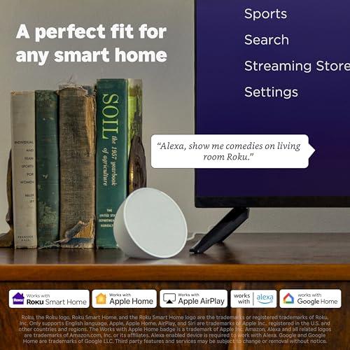 Roku Roku Streaming Stick 4K | Portable Roku Streaming Device 4K/HDR/Dolby Vision, Roku Voice Remote, Free & Live TV