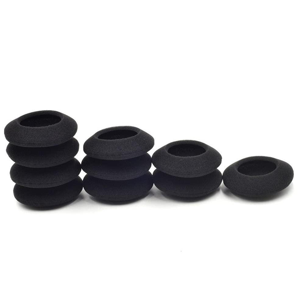 DAGIJIRD 10PCS Black Foam Cushion Ear Pads Replacement Parts for Plantronics Audio 310 470 478 628 626 Headphone