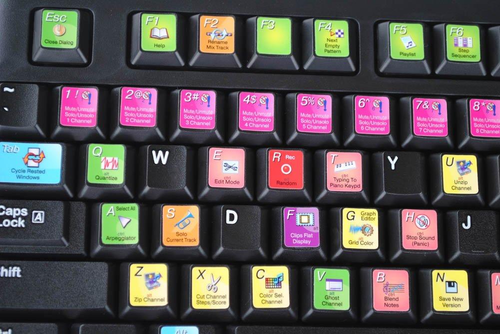 Online-Welcome New FL Studio Keyboard Stickers Hight Quality Laminated MATT for Computer Laptop