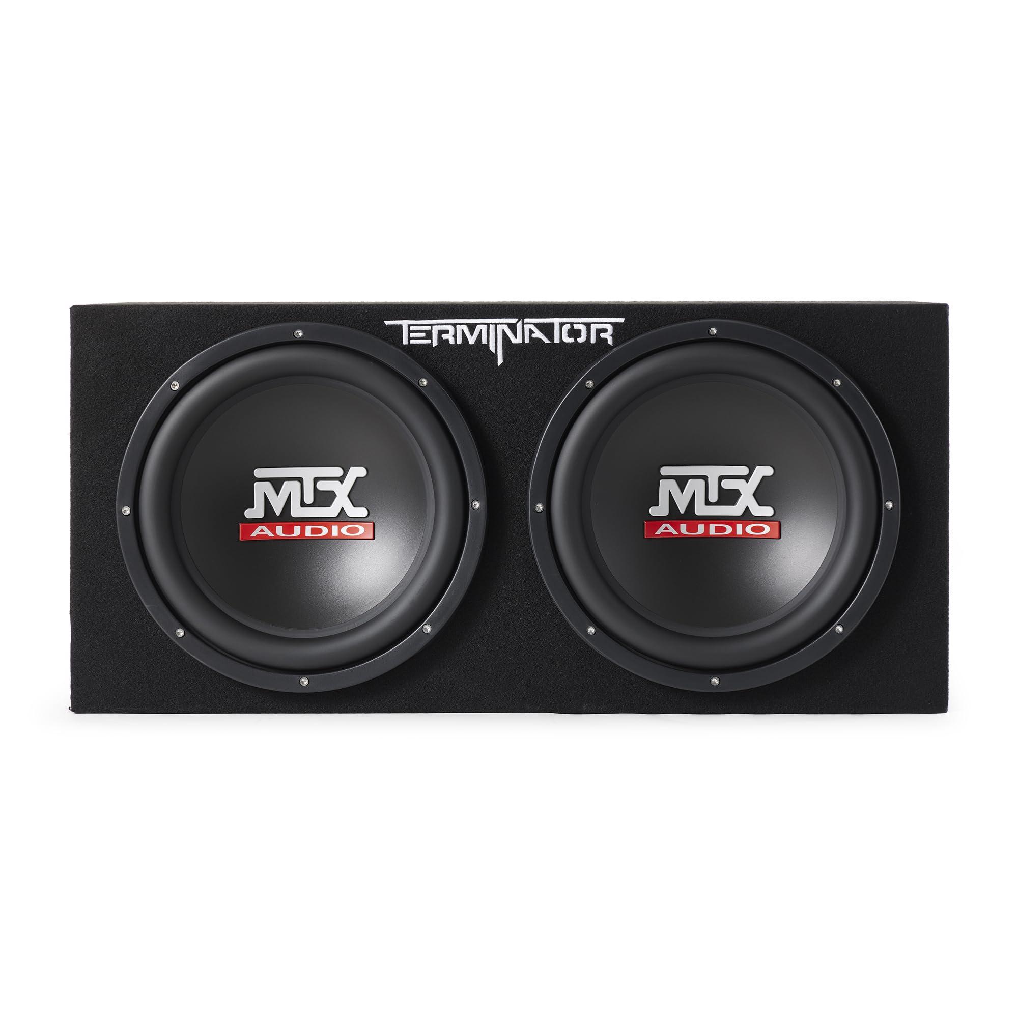 MTX MTX Audio TNP212D2 Terminator Power Pack Subwoofer System - Set of 2,BLACK