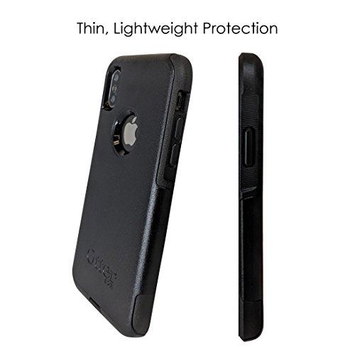 DistinctInk DistinctInk Case for iPhone X/XS (5.8" Screen) - Replacement for OtterBox Commuter Black Custom Case - Green Orange Blue Alligator Gator - Cartoon Alligators