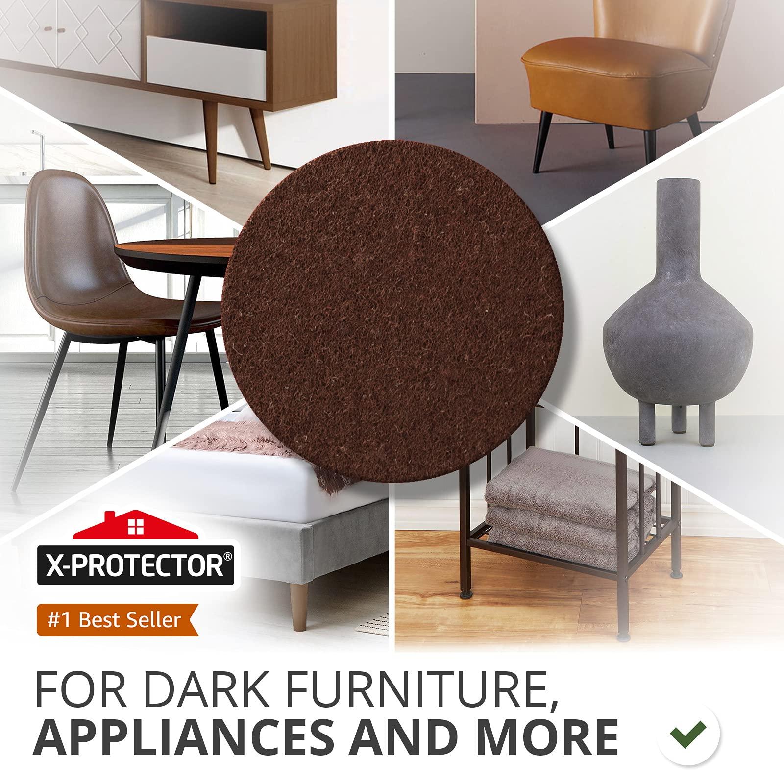 X-Protector Felt Furniture Pads X-PROTECTOR 181 PCS Premium Furniture Pads - Felt Pads Furniture Feet Best Wood Floor Protectors - Protect Your Hardwood & Laminate Flooring!