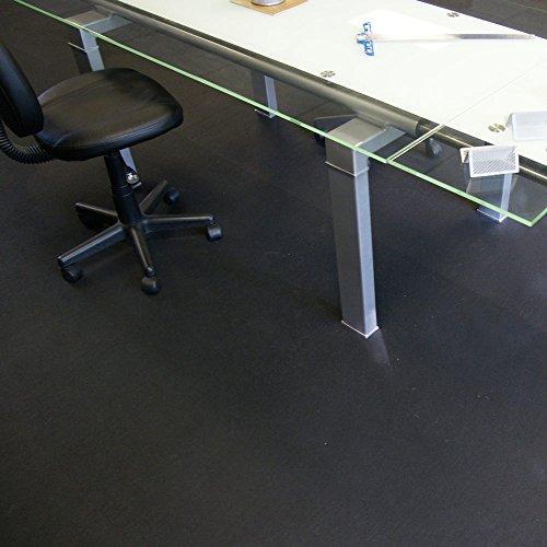 Rubber-Cal Rubber-Cal Recycled Flooring 1/4 in. x 4 ft. x 2 ft. - Black Rubber Mats