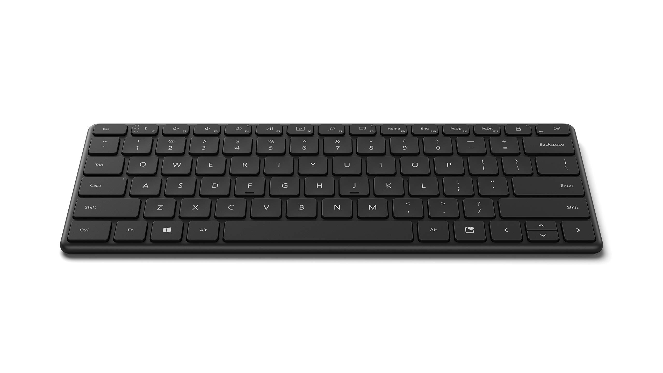 Microsoft Microsoft Designer Compact Keyboard - Matte Black. Standalone Wireless Bluetooth Keyboard. Compatible with Bluetooth Enabled PCs/Mac