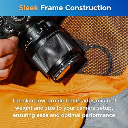 Hoya Hoya Alpha II 72mm Polarizing Filter Enhanced Glass for Clarity & Vibrant Colors, Circular Polarizer w/Thinner Frame to Reduce Vignetting, Rotating & Lightweight Design for Outdoor Photography