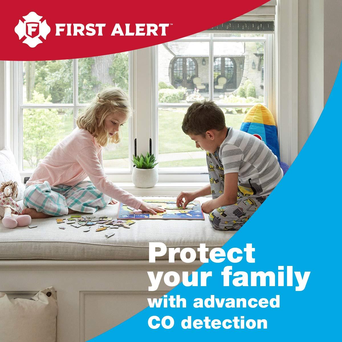 FIRST ALERT First Alert CO400 Carbon Monoxide (CO) Detector, Battery Operated Alarm, 1-Pack