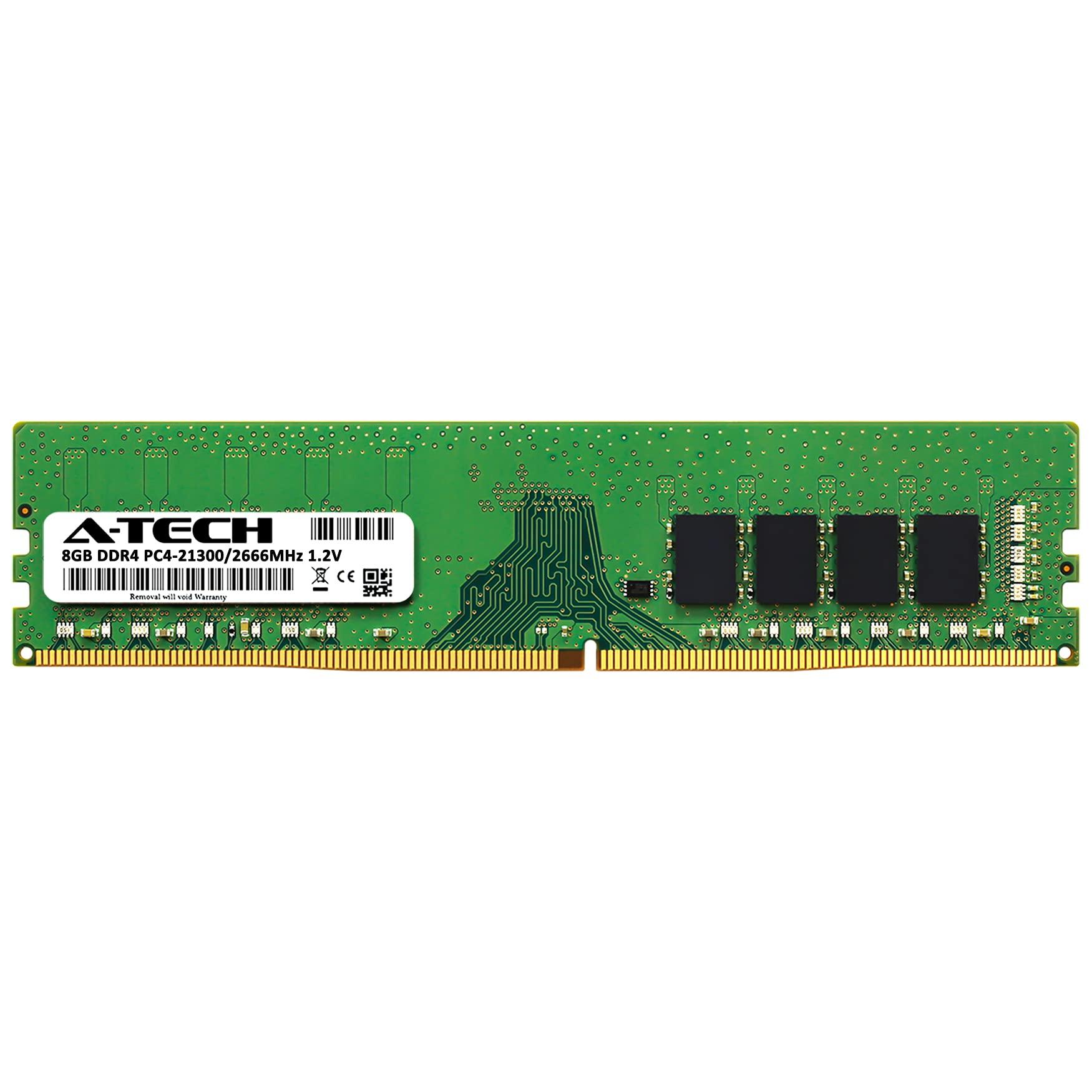 A-Tech A-Tech 8GB RAM for EVGA H370 Stinger, Z370 Classified K, Z370 Micro, Z490 Dark Kingpin Edition | DDR4 2666MHz PC4-21300 DIMM Non-ECC UDIMM Memory Upgrade