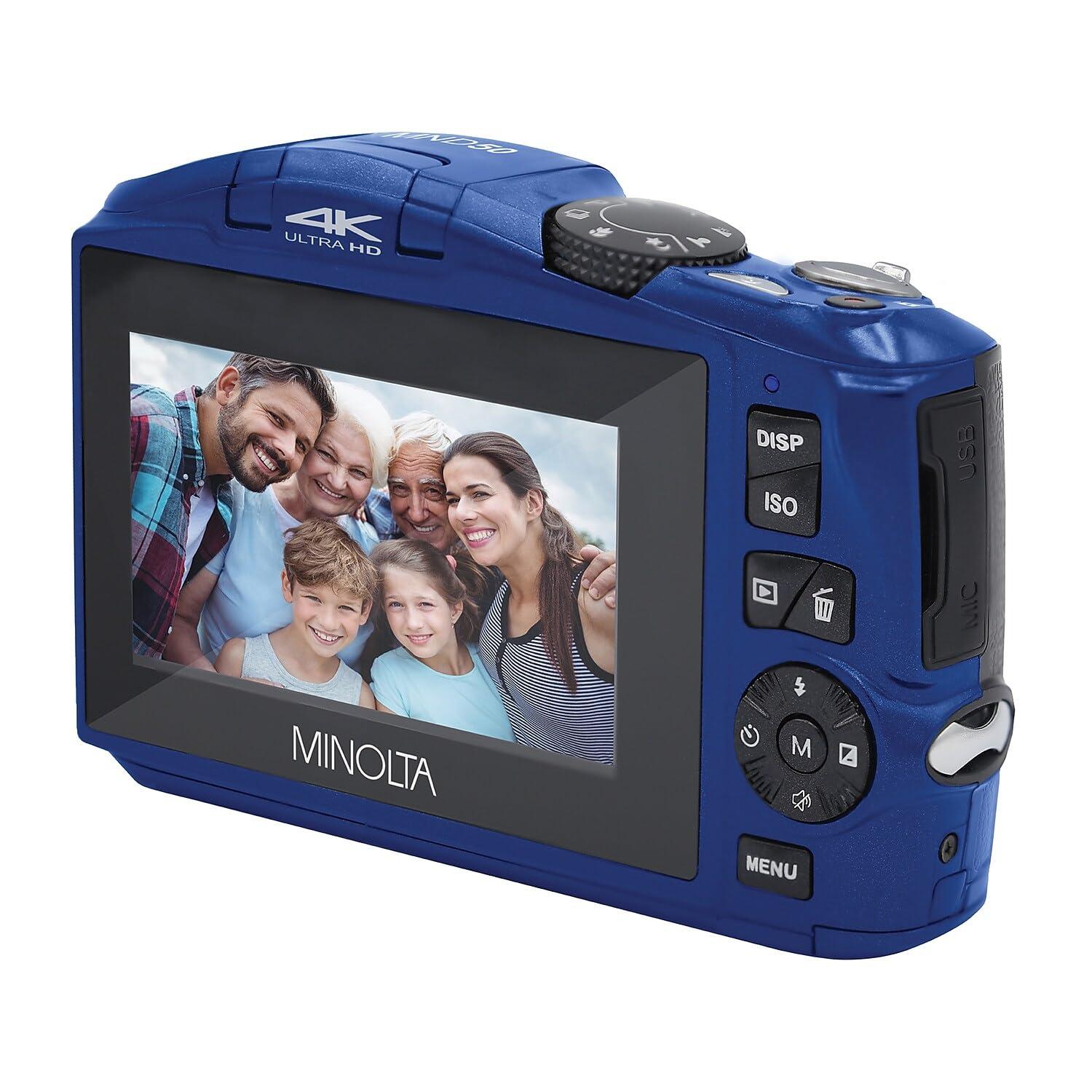 Minolta Minolta MND50 48 MP / 4K Ultra HD Digital Camera (Blue)