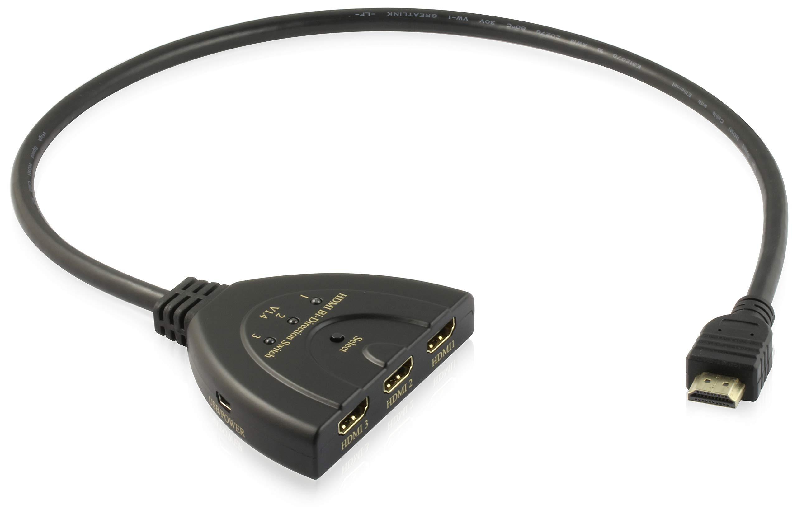 Quest Technology HDMI 4K2K Bi-Directional Switcher/Splitter Cable (Auto & Manual)