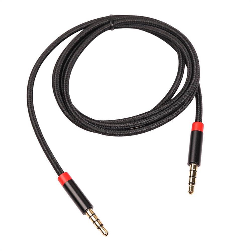 GXMRHWY GXMRHWY 4 Pole Trrs Audio Aux Jack Cable 3.5mm Male to Male Audio Cable Support Microphone and Sound Card with Compilation Network 1Meter