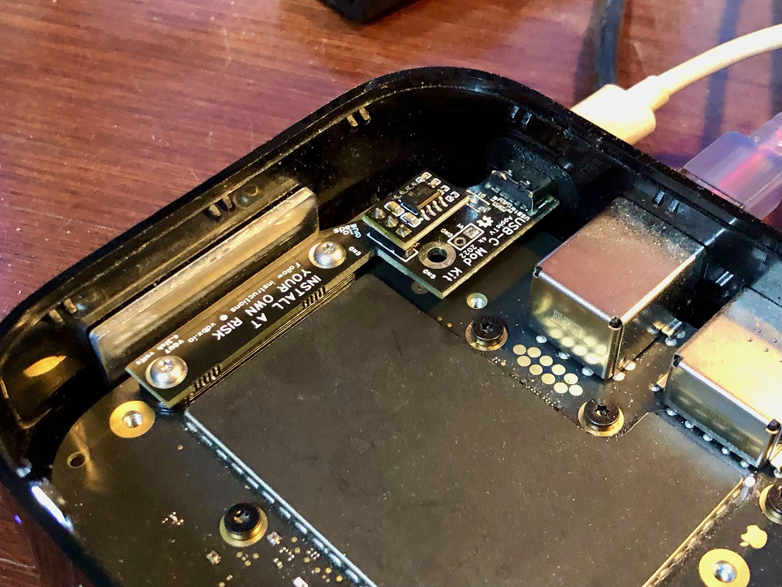 VDBX.io USB Type-C Power Easy Upgrade Kit for Apple TV 4K 2022 (3rd Gen) 5v PD Mod Compatible AppleTV Modification Tools Included