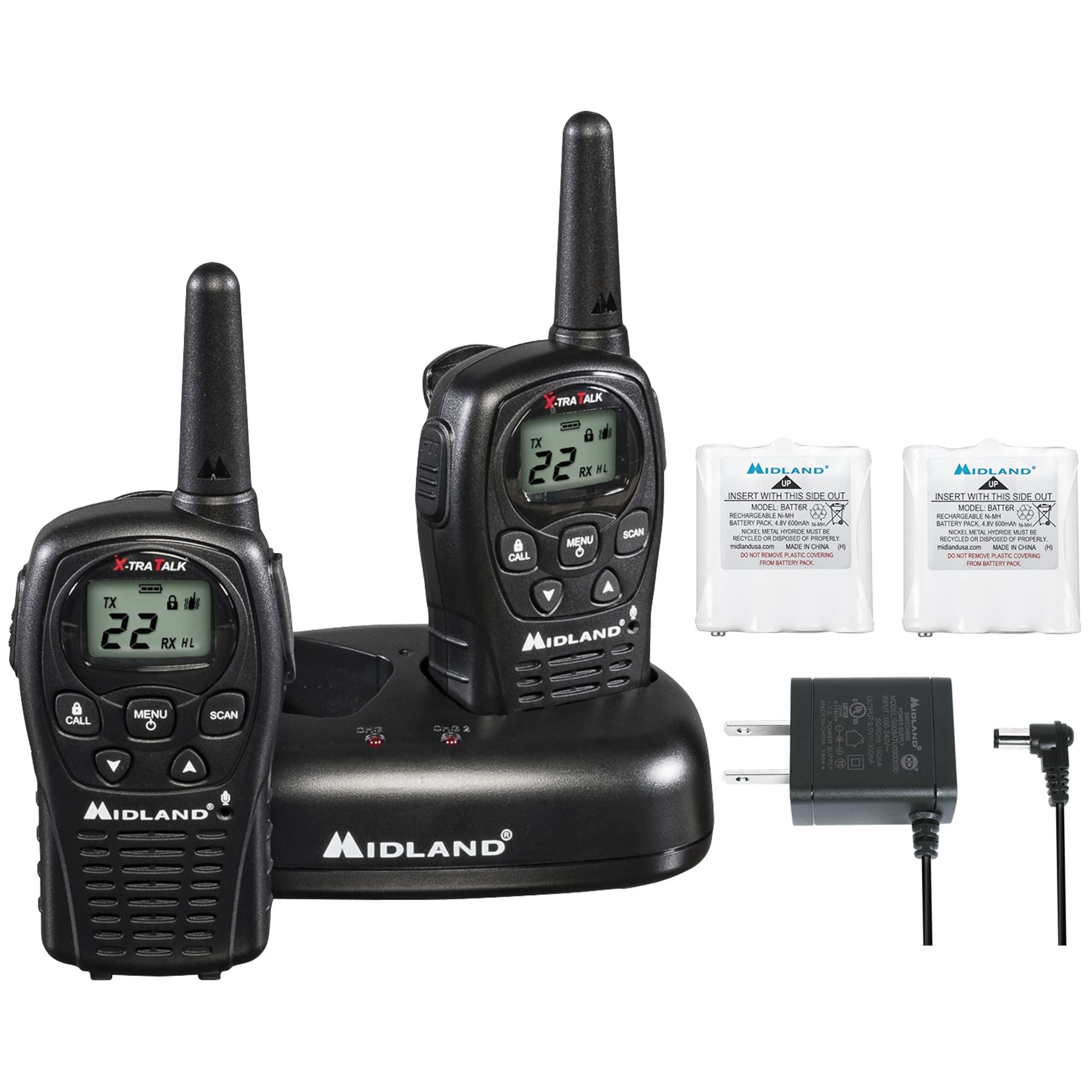 Midland Midland LXT500VP3 FRS Two Way Radios - 4 Pack Bundle w/Chargers