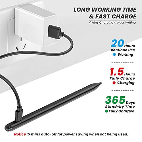 EDIVIA Electronic Stylus Pen for Amazon HD Fire 10/8 Tablet Pencil, Active Digital Capacitive Pen for Amazon Fire HD 10 Tablet, High Precision with Ultra Fine Tip,Good at Drawing and Writing,Black