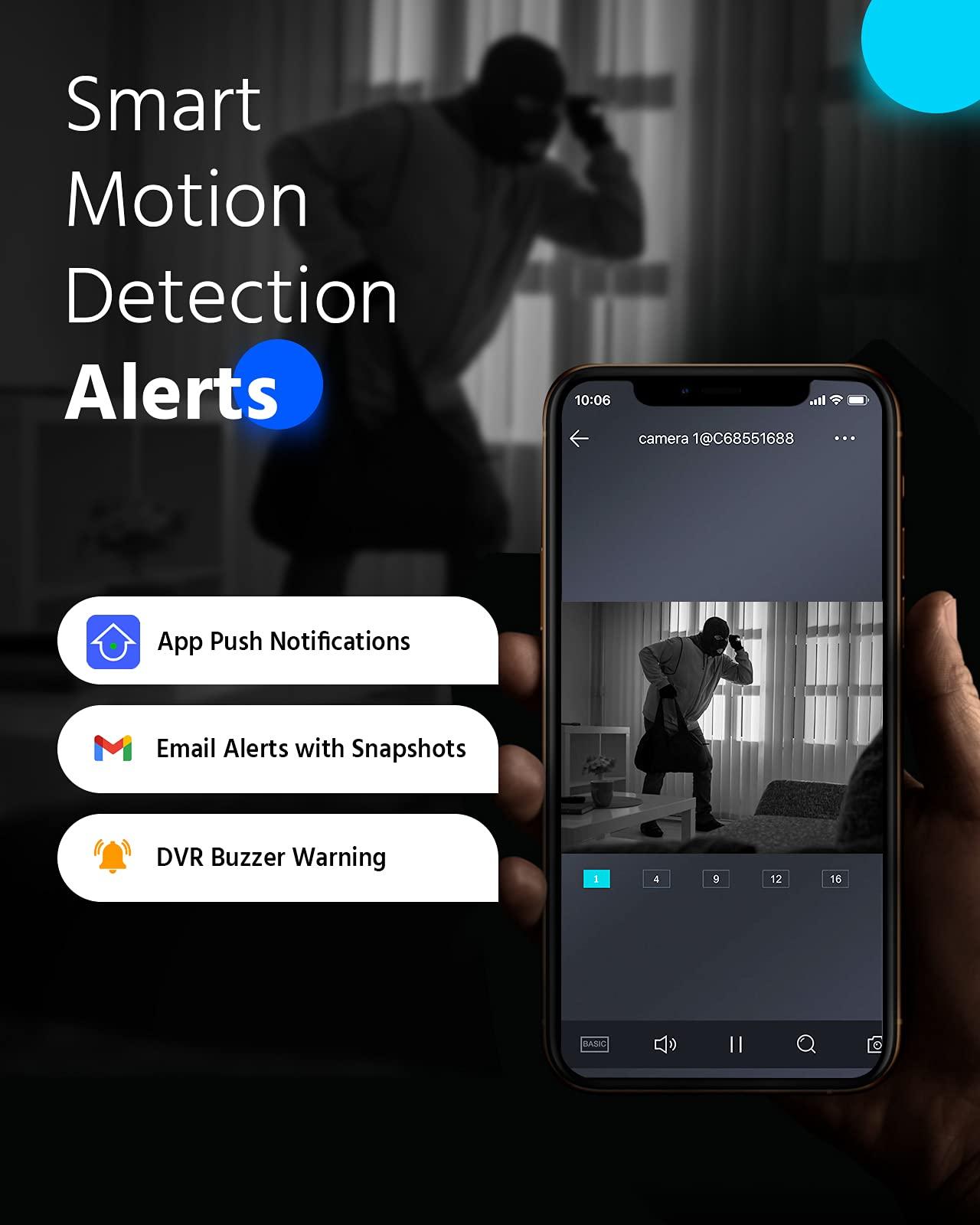 ANNKE ANNKE 16CH 4K Surveillance Digital Video Recorder, 8MP H.265+ Security DVR for Home& Business, Easy Live Viewing, Recording & Playback, Support TVI/AHD/CVI/CVBS/IPC Input, 8TB Hard Drive Included