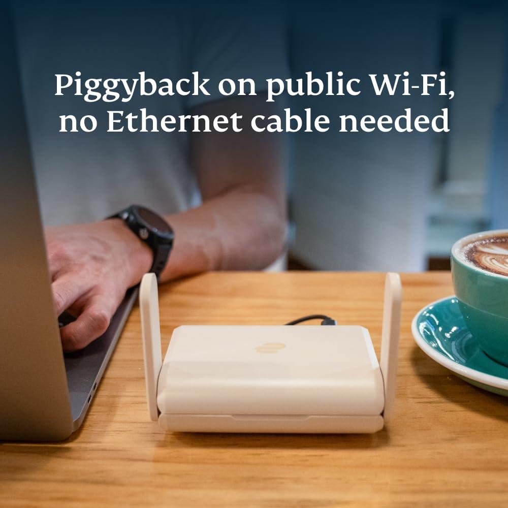 ExpressVPN Aircove Aircove Go | Portable Wi-Fi 6 VPN Router | Protect Unlimited Devices | Free 30-Day ExpressVPN Trial | International (UK, EU, AU, & NZ Version)