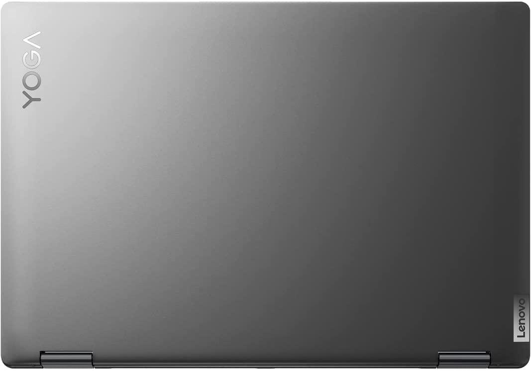 Lenovo Lenovo Yoga 7i 2-in-1 360 16" 2.5K Touchscreen Laptop, Intel Evo Platform Core i5 1240P, 8GB RAM, 512GB PCIe SSD, Intel Iris Xe Graphics, Backlit Keyboard, Win 11, Storm Grey, 32GB USB Card