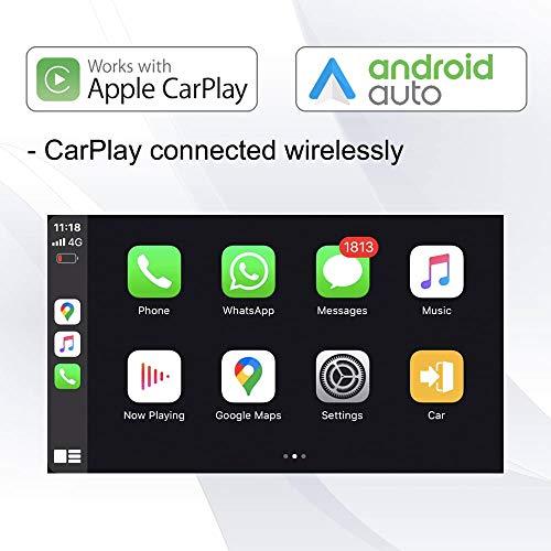 SYGAV SYGAV 2 Din Android 10 Car Stereo 10.2" Rotatable Screen Radio 4G+64G with GPS Navigation Built in DSP Dash Kit(Double Din)