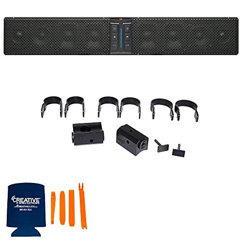 PowerBass PowerBass 1 XL-850 8 Speaker Bluetooth Powersports Soundbar and 1 Set of XL-SBTCLAMP Thin C Clamp