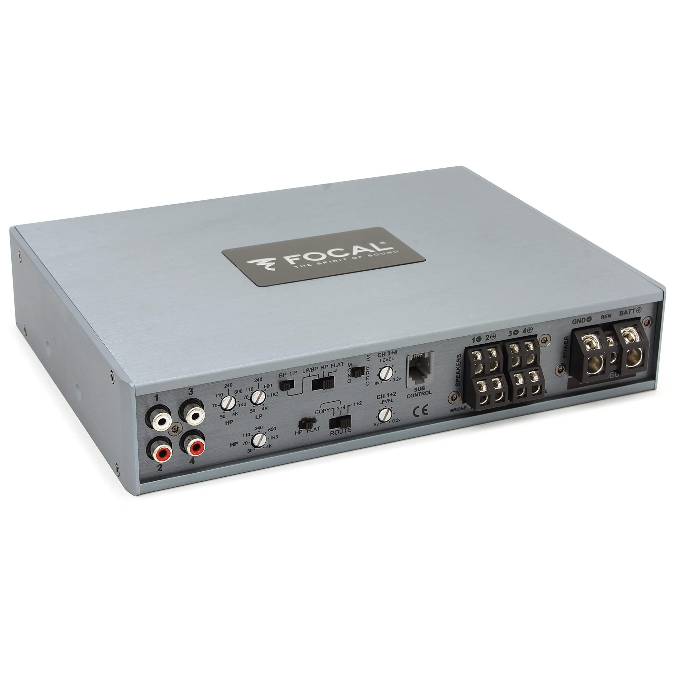 DirectNine Basics Focal FDP-4.600v2 4-Channel Full Range Class D Component Speakers Amplifier