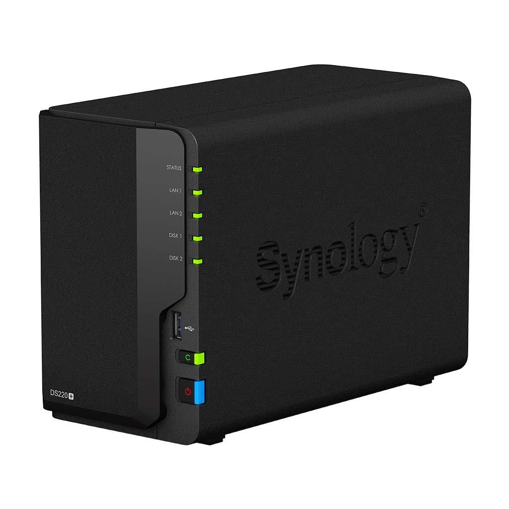 Synology Synology DiskStation DS220+ NAS Server for Business with Celeron CPU, 6GB Memory, 2TB SSD Storage, DSM Operating System