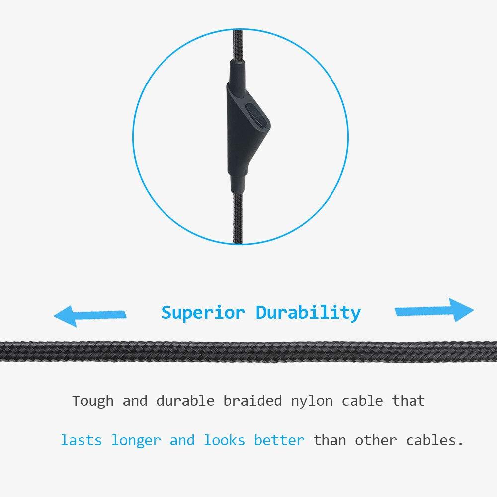 MJKOR MJKOR [3 Meter Replacement for Astro A40TR Inline Mute Cable Cord,Mute Function Audio Gaming Wire Compatible with Astro A40 TR Headsets (3 Meter, Mute Function)