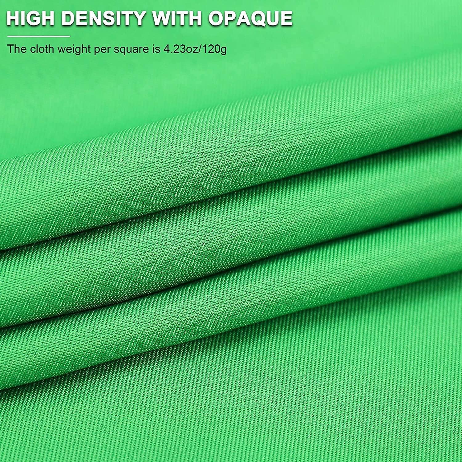 Aimosen Aimosen 10 X 7 FT Green Screen Backdrop for Photography, Chromakey Virtual GreenScreen Background Sheet for Zoom Meeting, Cloth Fabric Curtain for Party Decor Video Studio Calls Streaming Gaming Photo