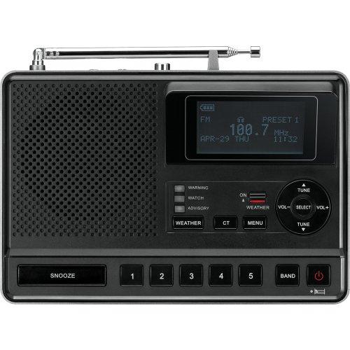 Sangean Sangean CL-100 NOAA, S.A.M.E and Public Alert Certified Weather Alert Table-Top Radio with AM / FM-RBDS, and EEPROM Back Up for Preset Stations
