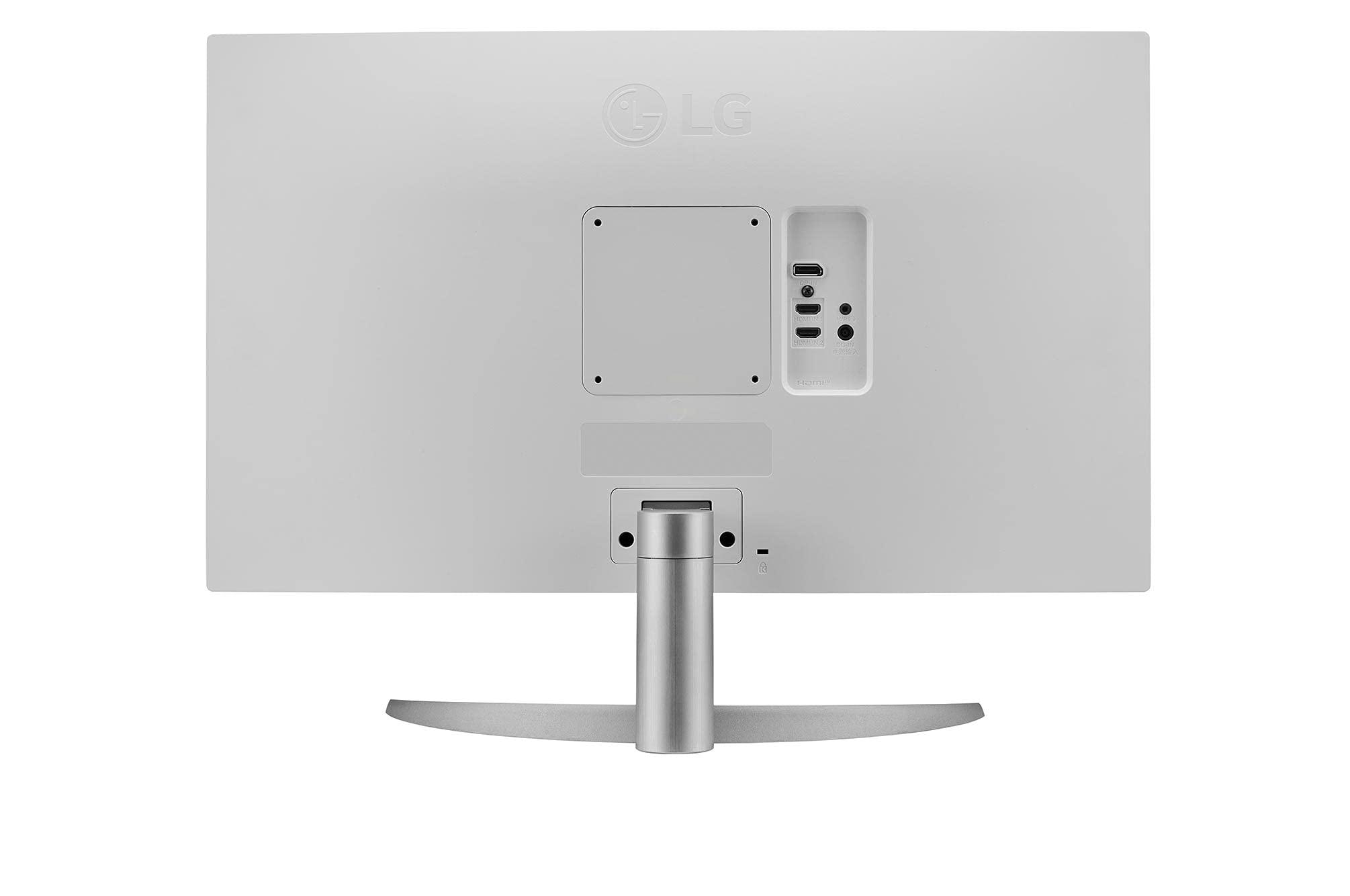 LG LG 27UP600-W 27" 4K UHD IPS Monitor, DCI-P3 95%, 5ms (GTG), HDMI, VESA DisplayHDR 400, AMD FreeSync, Black Stabilizer, OnScreen Control, Reader Mode, White