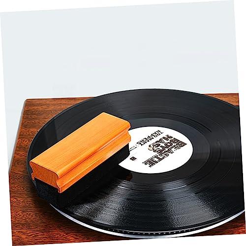 Yardenfun Yardenfun Vinyl Record Cleaner Sponge Brush for Dust Wood Handle Vintage Record Player Duster Safe Reliable