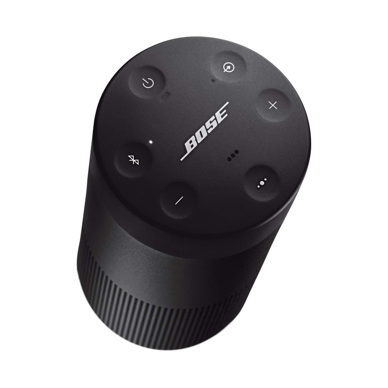 Bose Bose SoundLink Revolve (Series II) Portable Bluetooth Speaker Wireless Water-Resistant Speaker with 360 Sound, Black (Renewed)