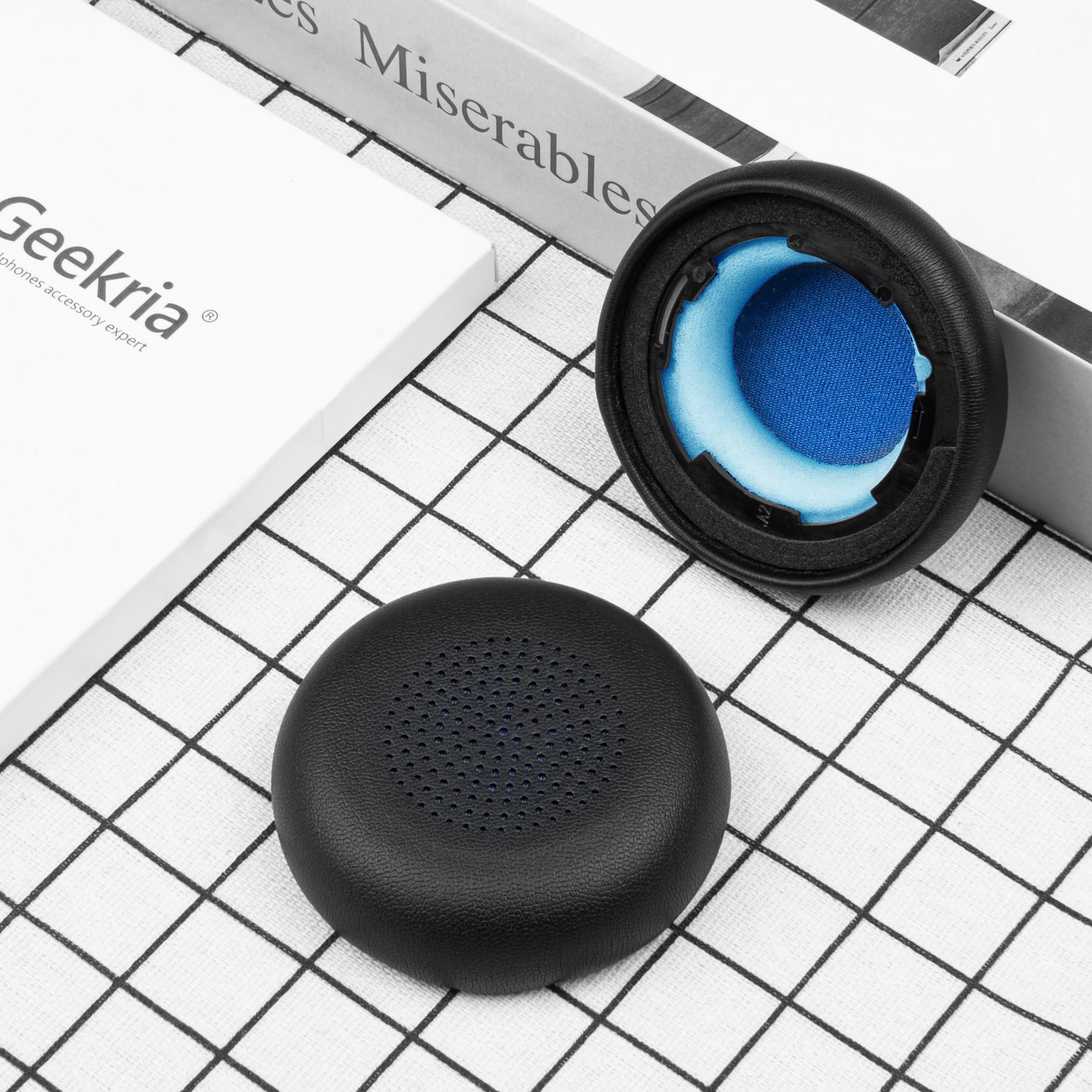 GEEKRIA Geekria QuickFit Replacement Ear Pads Compatible with Anker Powerconf H700, H500 Headphones, Ear Cushions (Black)