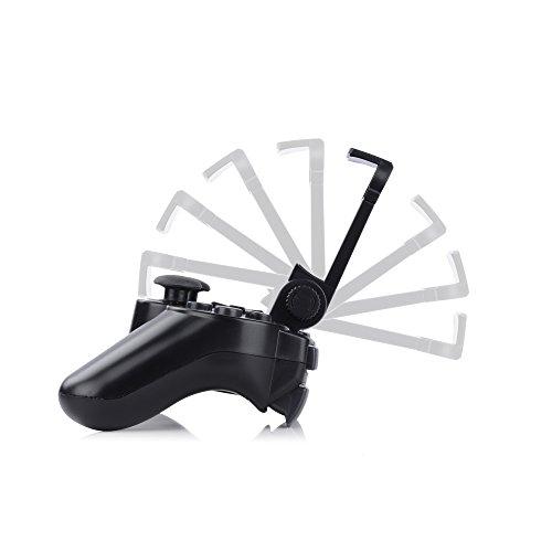 Megadream PS3 Controller Android Phone Mount, Megadream 180 Degree Adjustable Android Smartphone Game Clip Bracket Holder for Playstation PS3, Samsung Galaxy, HTC One, LG, Sony Xperia, Moto with D-pad Cap
