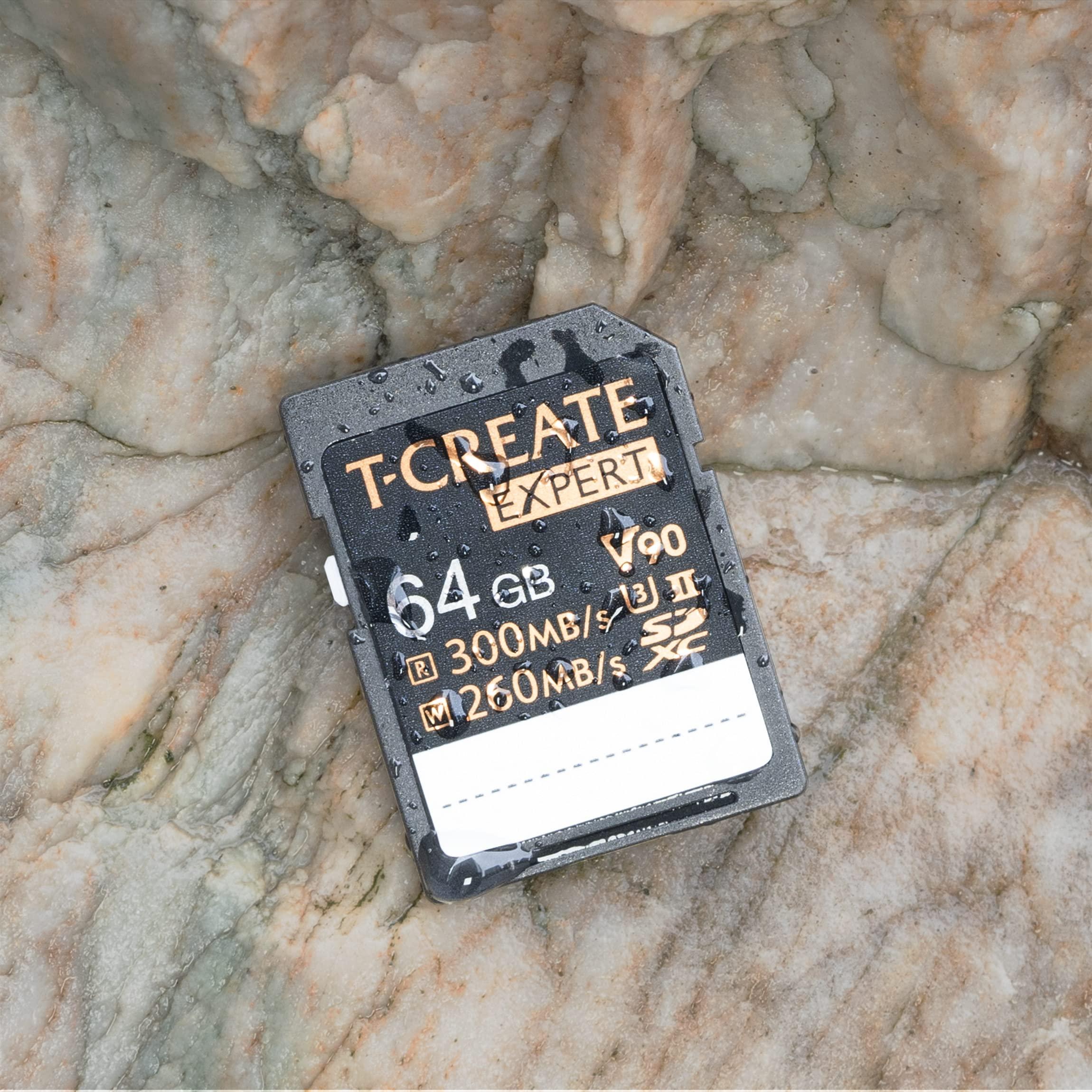 TEAMGROUP TEAMGROUP T-Create Expert 256GB SD Card UHS-II SDXC U3 V90 Read Speed up to 300MB/s, Supports 8K and 4K Videography Compatible with Canon Sony Nikon Panasonic Olympus Digital Camera TTCSDX256GIIV9001