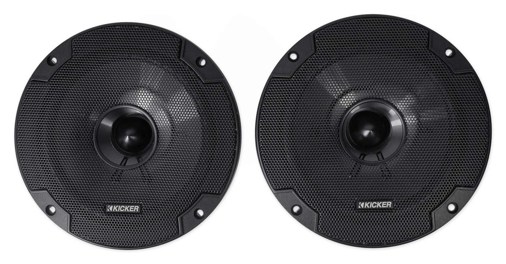 KICKER KICKER 2 Pairs 46CSS654 6.5" 600 Watt 4-Ohm Car Audio Component Speakers CSS65