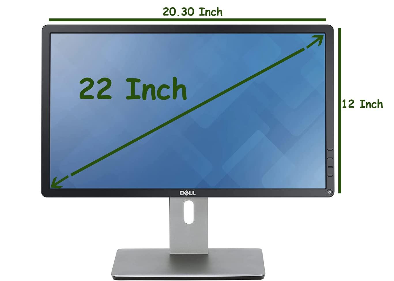 Dell Dell P2214HB Full HD 22 inch LED Backlit Monitor, VGA, Display Port, DVI, 16.7 Million Colors, 178 Degree Viewing Angle, Upto 76/60 Hz Horizontal and Vertical Refresh Rate (Renewed)