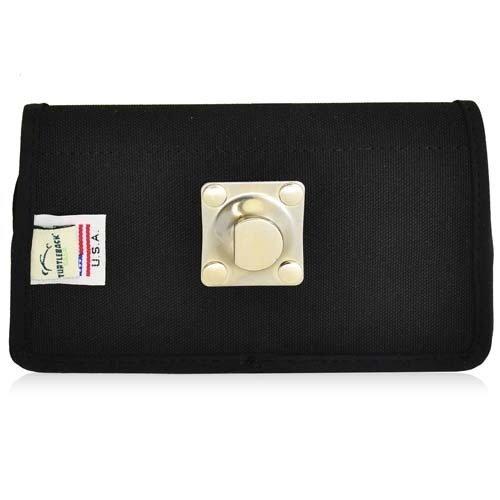 TurtleBack Turtleback Belt Clip Case Compatible with Apple iPhone SE 5 5c 5s w/OB Defender case Black Holster Nylon Pouch with Heavy Duty Rotating Belt Clip Horizontal