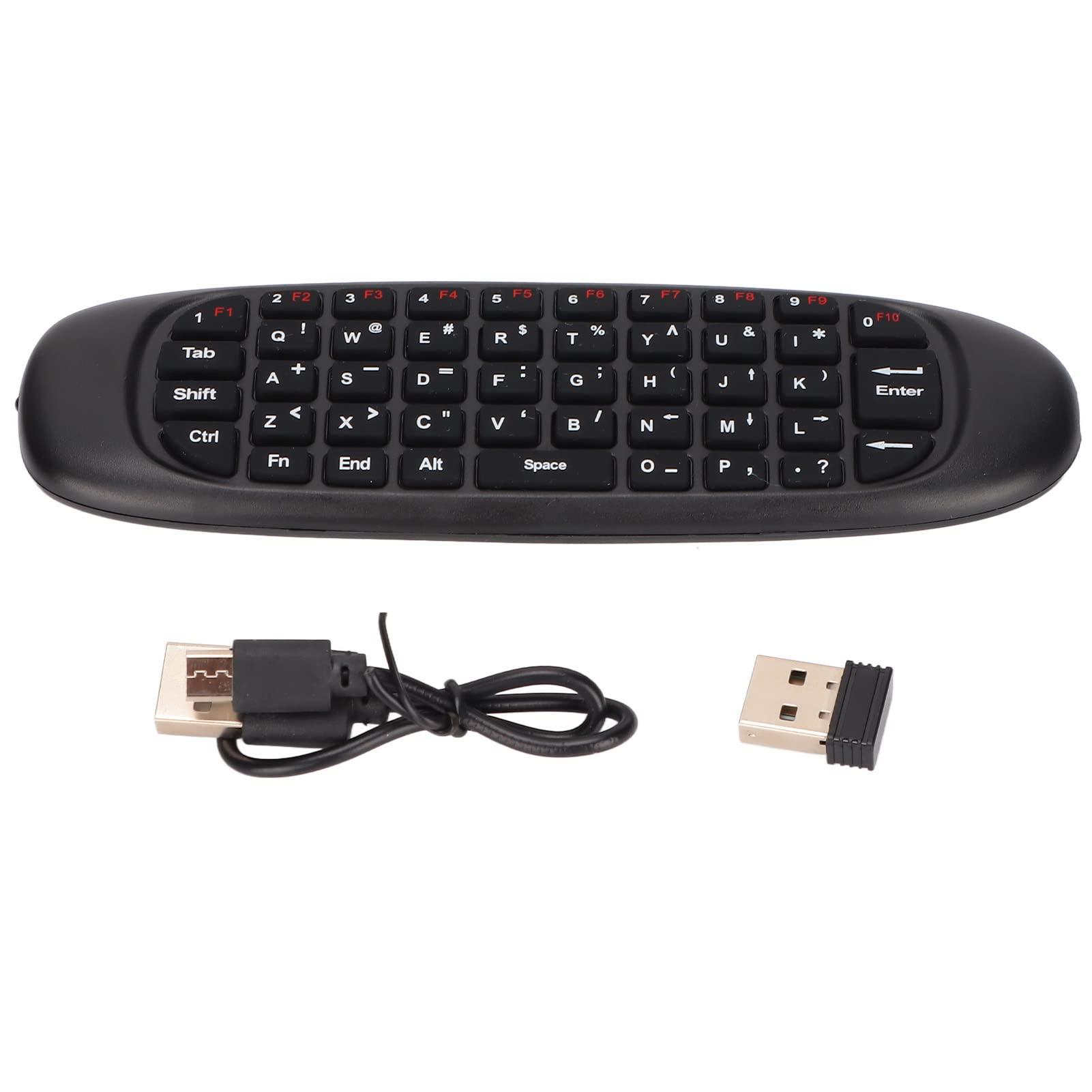 Jectse Air Mouse, 2.4GHz Keyboard with USB Receiver and Cable, Universal TV Remote Air Mouse Remote for PC TV, Plug and Play