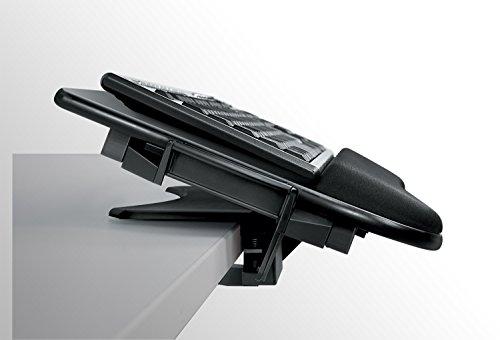 Fellowes Tilt 'n Slide Keyboard Manager with Comfort Glide, 19-1/2w x 11-1/2d, Black