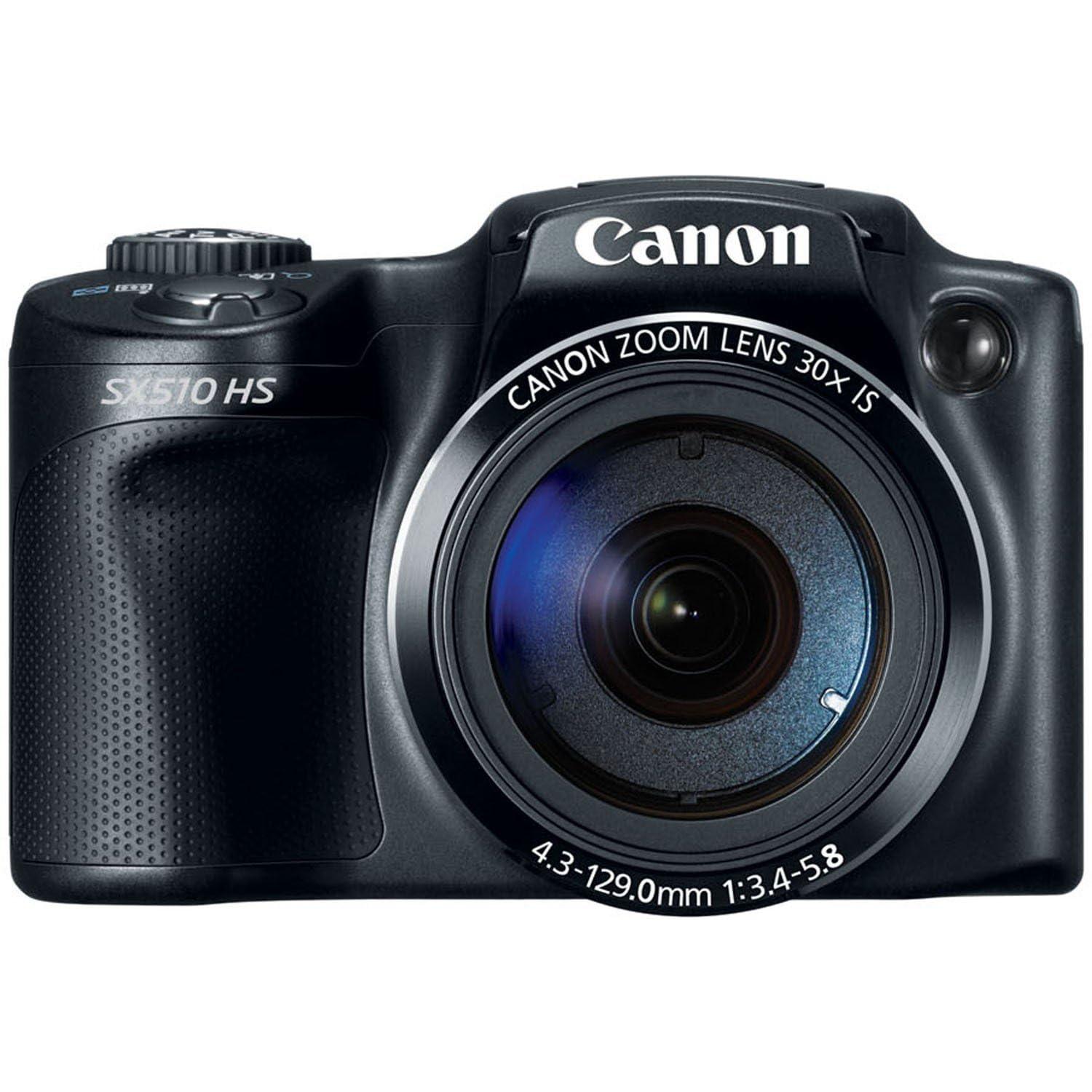 Canon Canon PowerShot SX510 HS Digital Camera, Black (Renewed)