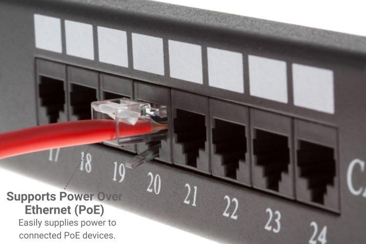 CablesAndKits CablesAndKits - Cat6 Ethernet Cable, Non-Booted, Jacket: PVC (CM), 20 ft, Red, Pure Copper, RJ45 Computer & Networking Patch Cord